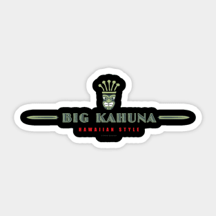 Big Kahuna Hawaiian Style Tiki Sticker